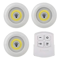 چراغ زیر کابینتی ریموت دار اورجینال 3in1 بسته 3 عددی