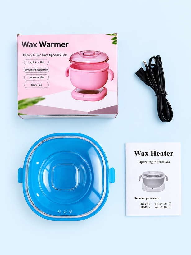 دستگاه ذوب وکس سیلیکونی تاشو Wax Warmer اورجینال | موم گرم کن 400 میلیلیتری 100 وات