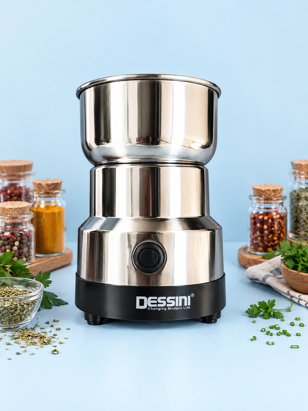 مینی آسیاب دسینی مدل T-001 | آسیاب قهوه 300 وات استیل